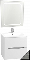 Водолей Мебель для ванной Adel 60 подвесная лиственница структурная контрастно-серая